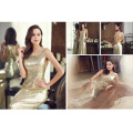 Gold Dress Women Evening Dress Long Evening Gown